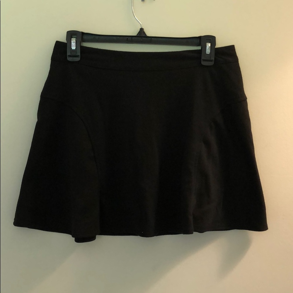Black mini skirt